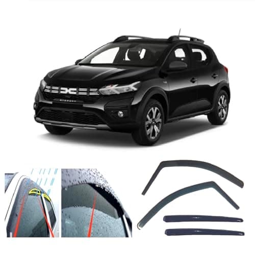 AC WOW 4 deflettori d'aria per Dacia Sandero o Sandero Stepway 2020 2021 2022 2023 2024 2025