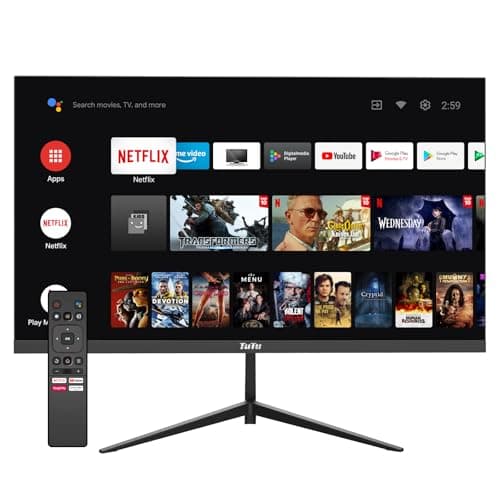 TuTu Smart Monitor 25 Pollici Android OS, 1080P FHD, Wi-Fi, Bluetooth, HDMI, USB