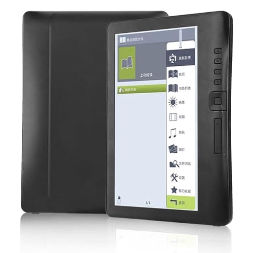 Akozon Lettore di Ebook Libro Letto BK7019 Lettore di Libri Elettronici Portatile da 7 Pollici con Supporto per Schermo Colorato TF Card (Memoria 8G)