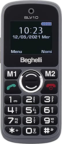 Beghelli Salvalavita Phone SLV10 GSM facile con tasto SOS, Grigio