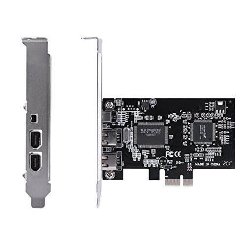 Scheda controller 1394a, PCI-E PCI Express FireWire 1394a Scheda controller IEEE 1394 con cavo Firewire,per 10/8/7 / Vista/XP / 2000 / ME / 98SE / Server 2003-2008 32/64-bit