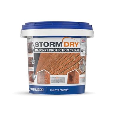 Stormdry crema-gel impermeabilizzante terrazzi (5 litri) - Trattamento anti-pioggia per murature esterne, mattoni, pietra, malta e graniti. Invisibile, traspirante, idrorepellente
