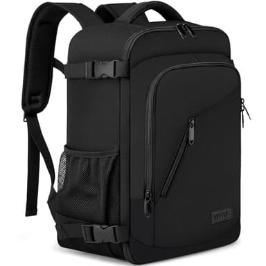 Zaino per Ryanair 40x20x25 Zaino da Viaggio Aereo Bagaglio a Mano 20L Piccolo Borsa da Cabina per Voli Zaino Uomo Donna,14 Pollici Zaino Porta PC con Caricatore USB per Scuola Trekking Lavoro Nero