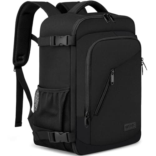 Zaino per Ryanair 40x20x25 Zaino da Viaggio Aereo Bagaglio a Mano 20L Piccolo Borsa da Cabina per Voli Zaino Uomo Donna,14 Pollici Zaino Porta PC con Caricatore USB per Scuola Trekking Lavoro Nero