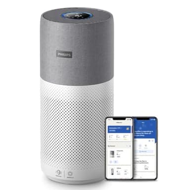 Philips 4000i Series Purificatore D'aria, Controllo tramite App, rimuove germi, polvere e allergeni (7) in ambienti fino a 158m², 4 Velocità, Modalità Sleep (AC4236/10)