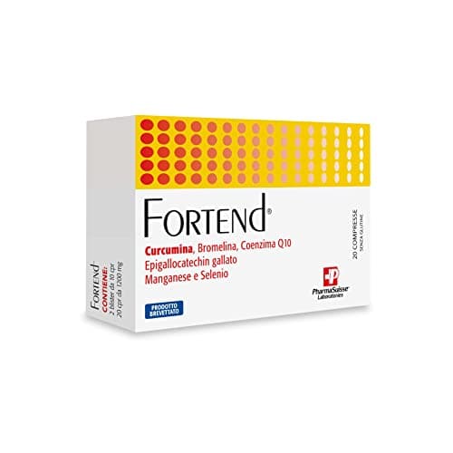 Fortend® Integratore Alimentare per il Benessere di Tendini e Legamenti - a base di Curcumina MicroActive®, Epigallocatechin gallato e Bromelina con Coenzima Q10, Manganese e Selenio - 20 compresse