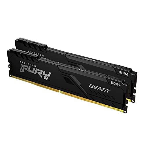 Kingston Kit di memoria FURY Beast 16 GB (2 x 8 GB) 3200 MHz DDR4 CL16 per PC Kit de 2 KF432C16BBK2/16