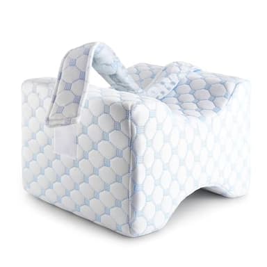 Ecosafeter Cuscino per Gambe e Ginocchia per Dormire Morbido Cuscino Memory Foam per Gambe Aiuto Posizione Corretta per Dormire