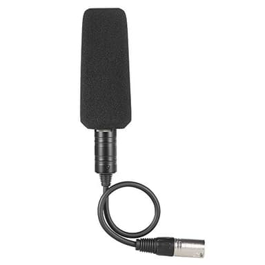 Andoer Microfono XLR Condensatore Stereo Microfono per Videocamera per Sony Panasonic Videocamera Intervista Registrazione VideoIntervista Registrazione Video
