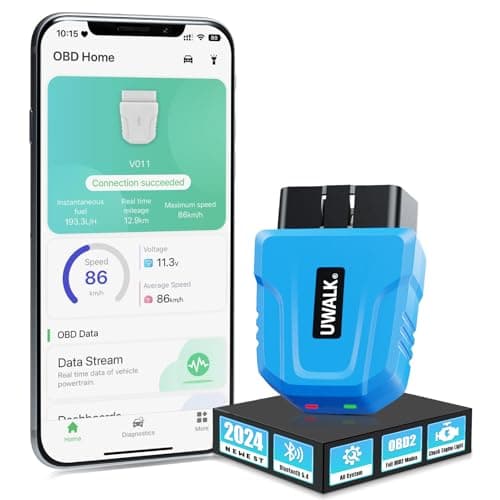 OBD2 Bluetooth Diagnostica Auto OBD: 5.4 Bluetooth OBD2 Scanner - Lettore Codici OBD2 Senza Fili Strumento OBD2 Auto Diagnostica italiano - Multi Marche per Auto Compatibile con iOS Android Windows