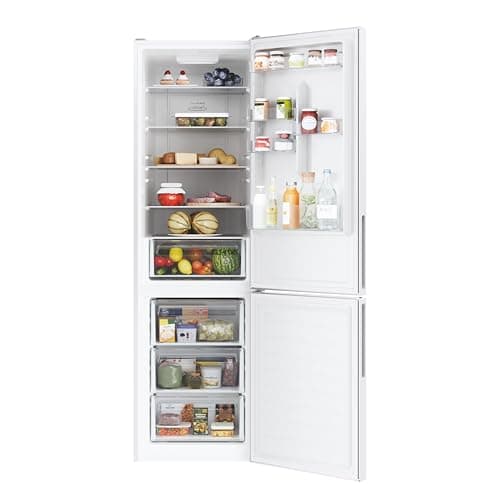 Candy Fresco, CCE3T620EW, Frigorifero Combinato, Libera Installazione, 377Litri, 38/C dB, 2 Porte, Total No Frost, Connesso, Sistema Flexy, Bianco, AxLxP 200x59,5x65,8 cm [Classe energetica E]