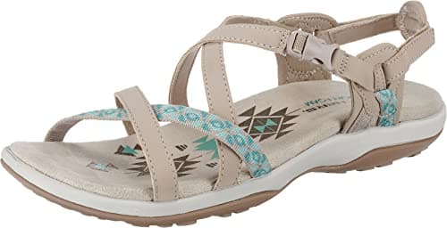 Skechers Reggae Slim - Vacay, Sandali Donna, Beige Taupe, 39 EU