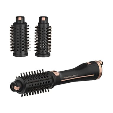 Rowenta Ultimate Experience Spazzola Rotante, 630-750 W, per Capelli Sottili, Spessi, Lunghi, Corti e Frange, Styler con 3 Spazzole in Ceramica, Generatore di Ioni e Setole alla Pro-cheratina, CF9620
