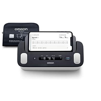 OMRON Complete, ECG e Misuratore Smart di Pressione Arteriosa per il monitoraggio dell’ipertensione e con rilevamento dell’AFIB. Connessione Bluetooth. Eletto Prodotto dell’Anno 2023