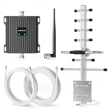 ORBOCOM amplificatore del segnale del telefono cellulare Supporta le bande di frequenza 7 e 20 Per l'amplificatore del segnale del telefono cellulare 4G/3G/2G GSM LTE|Antenna Yagi da esterno ad alto
