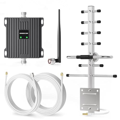 ORBOCOM amplificatore del segnale del telefono cellulare Supporta le bande di frequenza 7 e 20 Per l'amplificatore del segnale del telefono cellulare 4G/3G/2G GSM LTE|Antenna Yagi da esterno ad alto
