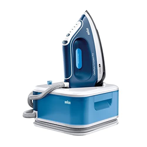 Braun CareStyle Compact Pro IS2565 Ferro da Stiro a Vapore con 5 ANNI DI ASSISTENZA, ECOMODE, Blocco ferro, Stiratura Verticale, Serbatoio acqua removibile 1.5L, 6,5bar, Colpo vapore 430g/min