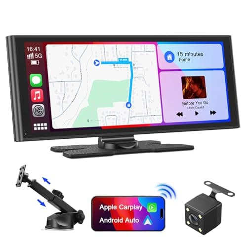 Avylet Carplay Wireless Andriod Auto, schermo per auto IPS 9.26" con telecamera di backup, Stereo Auto con navigazione GPS, controllo vocale, schermo touch, Bluetooth, Mirror Link, FM, AUX