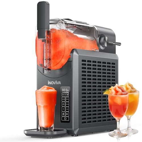 Macchina per granite INOVIVA, senza bisogno di ghiaccio, macchina per granite domestiche da 2 litri con autopulizia, 5 programmi preimpostati, margarita ghiacciati, frappé, frullati, ecc.