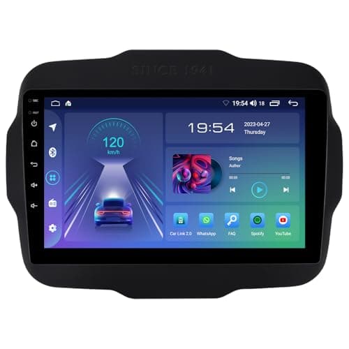 ACAVICA Autoradio per Jeep Renegade 2014-2019 Android 13 Car Stereo 2+32GB Wireless Carplay Unità principale 9 Pollici Touch Screen Navigazione GPS Bluetooth WiFi DSP (Autoradio per Jeep Renegade)