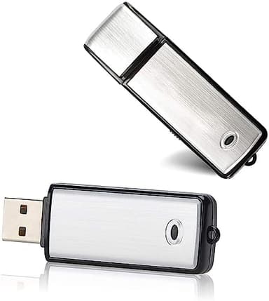 Podazz Mini registratore vocale digitale da 8/16 GB Registratore di suoni ricaricabile USB Con custodia in metallo con capacità di 90 ore per riunioni di conferenze (08 GB)