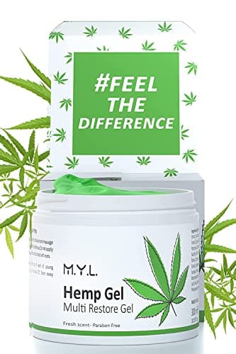 M.Y.L. Hemp Active Gel Antinfiammatorio Naturale Con Olio Di Semi Di Canapa E Oli Essenziali Di Rosmarino. Gel Lenitivo x Massaggi, Dolori Muscolari e Articolari. Crema Crampi. Pro Active Muscle 300ml