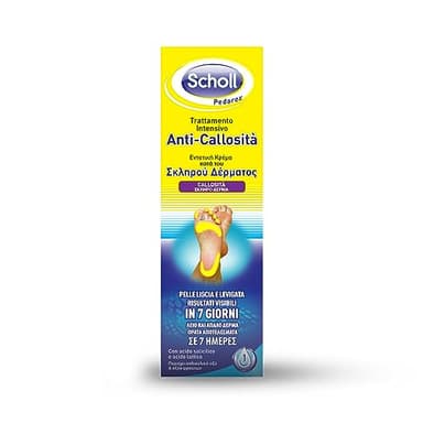 Scholl Trattamento Intensivo Anti Callosità con Acido Salicilico e Acido Lattico, Trattamento Esfoliante e Idratante ad Uso Quotidiano, Pelle Morbida e Senza Calli in 7 Giorni, 75ml