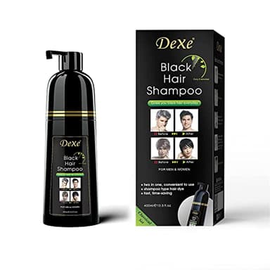 AMZSEA Shampoo 3 in 1 istantaneo per capelli neri, tintura per uomini e donne Liquido - facile e veloce Senza alcool - dura 30 giorni (Bottiglia)