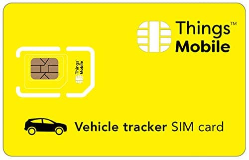 SIM Card per AUTO GPS TRACKER Things Mobile con copertura globale e rete multi-operatore GSM/2G/3G/4G LTE, senza costi fissi, senza scadenza e tariffe competitive, con 10 € di credito incluso