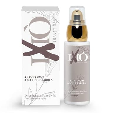 Crema Contorno Occhi Antirughe 50 ml - Riduce Occhiaie, Illumina e Rimpolpa labbra - Siero Idratante con Acido Ialuronico e Aloe Vera - Crema Occhi Unisex Clinicamente Testata - Made in Italy