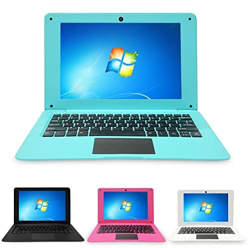 BlueBose Mini Laptop Notebook PC Portatile Windows 10 Full HD 10,1 Pollici Ultrabook Netbook 2 GB RAM + 32 GB Quad Core USB WiFi HDMI Webcam Bluetooth (Blu)