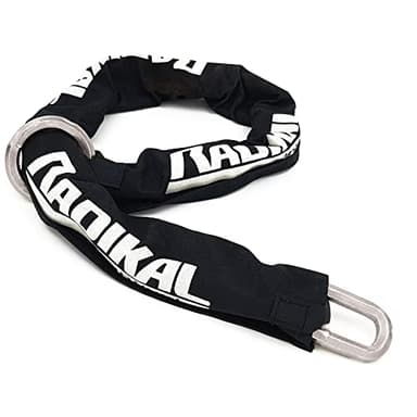 RADIKAL RK11120L Sicurezza Resistente Antifurto Catena Moto Acciaio Cementato Ø 11 Esagonale, 120 cm Loop Stile, Multi