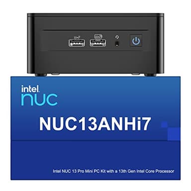 Intel NUC 13 Pro NUC13ANHi7 Arena Canyon Mini PC, i7-1360P, 32 GB di RAM, 2 TB SSD, mini computer Windows 11 Pro per aziende, uffici e case, supporto display quad 8K/4K/WiFi 6E/BT 5.3/Thunderbolt 4