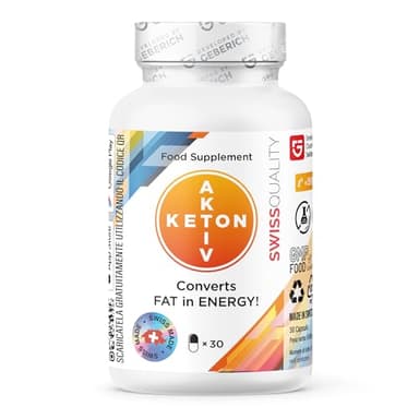 Keton Aktiv - Integratori per Dimagrire - per Dieta Chetogenica - 30 Capsule - con Gymnema Sylvestre, Rhodiola rosea