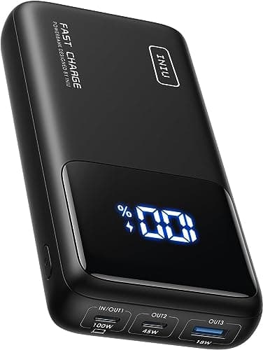 INIU Power Bank, 25000mAh 100W Fast Charging Powerbank, Caricatore Portatile USB C in & out per MacBook Air Tablet iPhone 16 15 14 13 Pro Max Mini Plus iPad Pro Steam Deck etc
