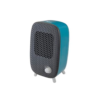 Bimar HP135 Termoventilatore da Tavolo con Resistenza 500W Ceramica PTC a Basso Consumo, Stufetta da Tavolo con Termostato Regolabile, Segnalatore Luminoso, Filtro Aria