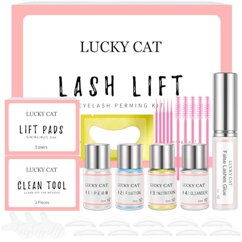 Kit Laminazione Ciglia,Kit Permanente Per Ciglia Lifting Set,Kit per l'estensione delle Ciglia,Professionale Lash Lift Kit,Durata 6-8 Settimane,Ideale per Salone