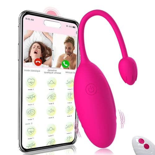 Iatupke Ovetto Vibrante Donna Telecomando con App 9 modalità, Vibratoriper Donne Vibratoreper Donna Wireless Professionale Vibratore Clotoride Piccolo Sexytoysys Coppia Vibratori Sex Toys