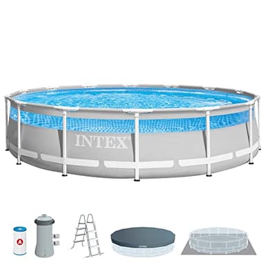 Intex 4.27m x 1.07m Prism Frame Clearview Premium Pool Set, Set-up Size: 4.27m x 1.07m (26722NP)