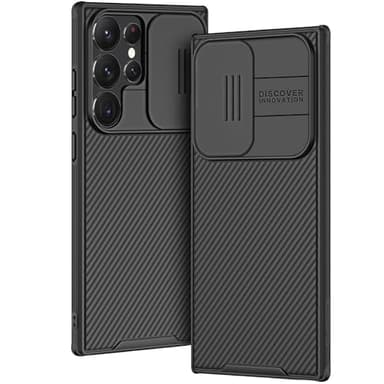 AROYI Cover Compatibile con Samsung S24 Ultra 5G, Cover S24 Ultra 5G Protezione Fotocamera Anti Graffio Hard PC Custodia per Samsung Galaxy S24 Ultra 5G (6.8") - Nero