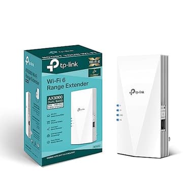 TP-Link Ripetitore amplificatore WiFi RE700X WiFi 6 AX3000 (doppia banda 2402 Mbps 5 GHz + 574 Mbps 2,4 GHz, MU-MIMO, porta Gigabit, copertura massima, compatibile con tutti i router WLAN)