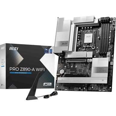 MSI PRO Z890-A WIFI Scheda madre, ATX - Supporta i processori Intel Core Ultra (Serie 2), LGA 1851 - VRM 90A SPS, Memory Boost DDR5 (9066+ MT/s OC), PCIe 5.0 x16 e 4.0 x16, M.2 Gen5, Wi-Fi 7, 5G LAN