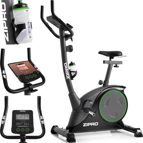 Zipro Cyclette Nitro, Fitness Bike Ergometrico, Trainer Magnetico per Bicicletta, Ergometro fino a 150 kg, Bici da Interno, Cyclette per Allenamenti Domestici, Batteria Operata