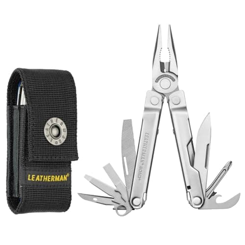 LEATHERMAN - Bond - Attrezzo Multifunzione Leggero e Compatto con 14 Strumenti Multiuso - Multiattrezzo di Base per Campeggio, Fai da Te e Avventure all'Aperto, Made in USA, in Acciaio Inox