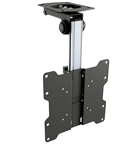 RICOO Supporto TV soffitto D0122 Girevole Pieghevole Televisore 13”-33” 33-84 cm Staffa universale Televisione LED LCD Curvo VESA 75 x 75-200 x 200