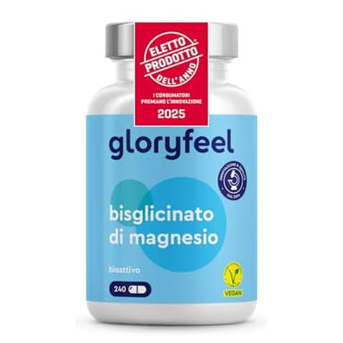 Magnesio Bisglicinato, 400mg Magnesio Elementare per Dose Giornaliera, Scorta 2 Mesi, Alto Dosaggio, Magnesio Chelato Digeribile ad Alta Biodisponibilità, 100% Vegan