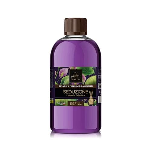 Lady Venezia Ricarica per Diffusore Bastoncini – 500 ML Profumatore Ambiente – Essenze per la Casa - Fragranze Assortite (Lavanda)