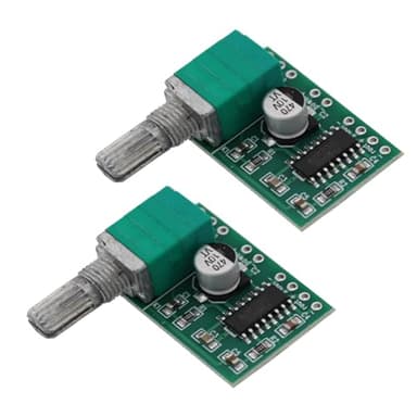 Heevhas 2PCS Mini PAM8403 amplificatore DC 5 V 3 W+3 W Audio digitale scheda amplificatore con potenziometro Modulo scheda amplificatore di potenza amplificatore audio stereo