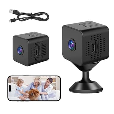 1080P HD Mini Telecamera Wi-fi Esterno, Telecamera Wifi Interno Video Camera, Sorveglianza Senza Fili Batteria Lunga Durata, Telecamera Wifi Interno Senza Fili, Microcamera, Mini Telecamera Wifi (1)