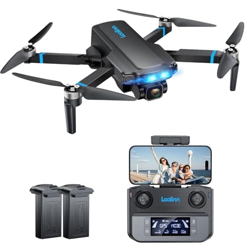 Loolinn | Drone con Telecamera 4K come Regalo per Principianti ed Esperti - Due Batterie, 40 Minuti di Volo, Telecamera UHD 4K, supporta Fotografie Panoramiche e Time-Lapse, Sotto i 250g - Idea Regalo
